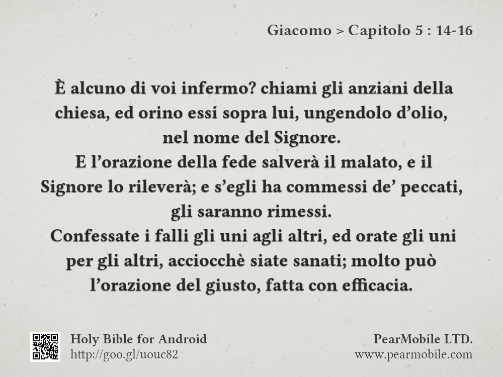 Giacomo, Capitolo 5:14-16
